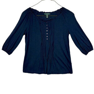 Ralph Lauren Navy Women's Blouse